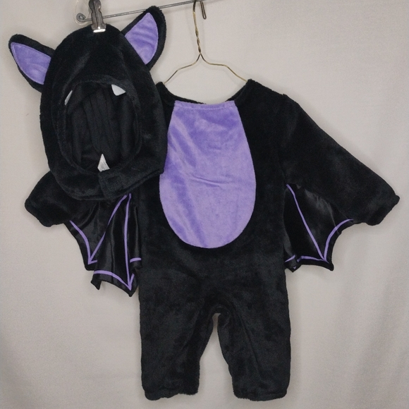 Amscan Infants Baby Classic Bat Halloween Costume 0 - 6 Months Kids Cute Cosplay - Picture 3 of 14